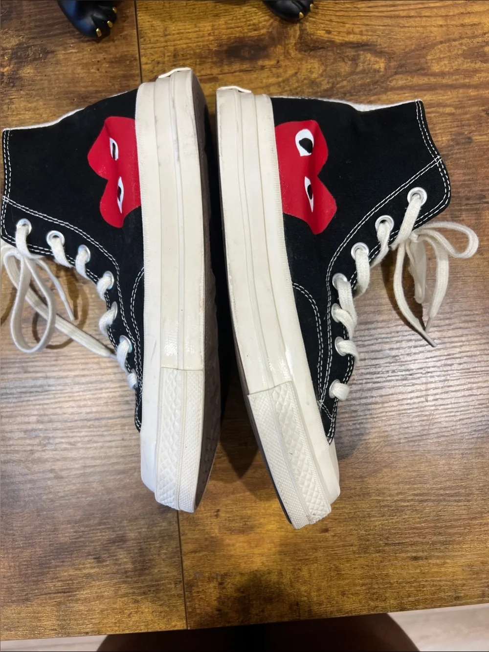 Women’s Converse Chuck Taylor All Star 70 Hi Comme des Garcons PLAY Black:Size 8